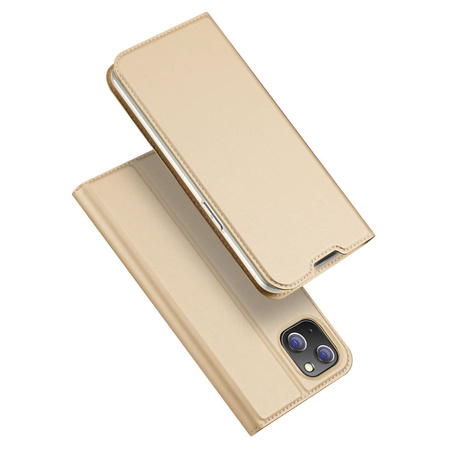 Dux Ducis Skin Pro kabura etui pokrowiec z klapką iPhone 14 Max złoty