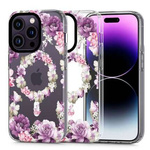 Case IPHONE 13 PRO MAX Tech-Protect MagMood MagSafe Rose Floral transparent
