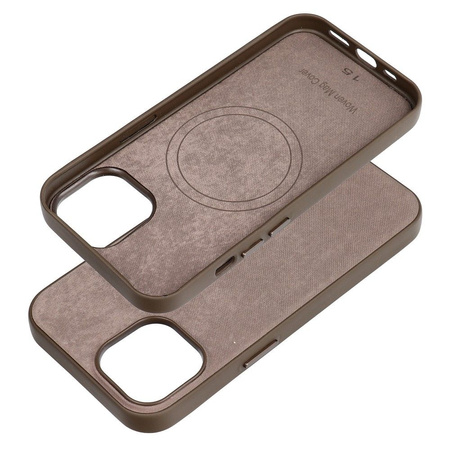 Woven Mag Cover kompatybilne z MagSafe do IPHONE 15 jasny brązowy