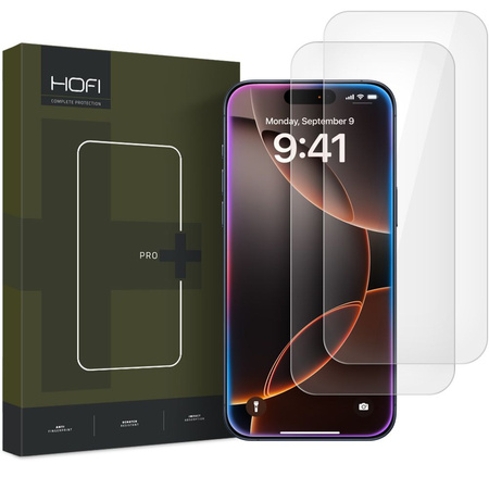 SZKŁO HARTOWANE HOFI GLASS PRO+ 2-PACK IPHONE 16 PRO MAX CLEAR