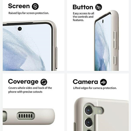 Mercury Silicone iPhone 15 6.1"jasnoszary/stone