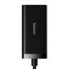 Baseus GaN3 Pro 2xUSB-C + 2xUSB wall charger, 100W (black)