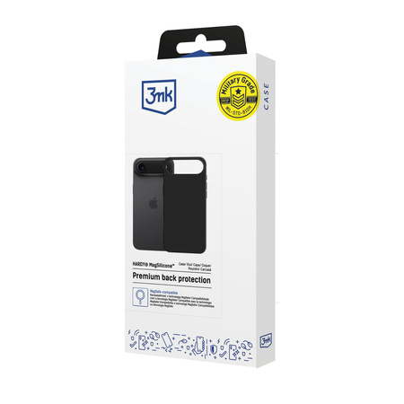Apple iPhone 17 Air - 3mk Hardy MagSilicone Graphite