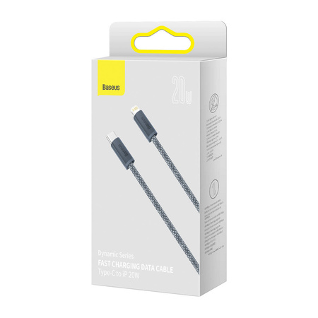 Baseus Kabel für iPhone USB Typ C - Lightning 2m, Power Delivery 20W grau (CALD000116)