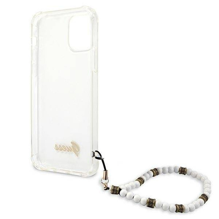 Guess GUHCP12MKPSWH iPhone 12/12 Pro 6,1" Transparent hardcase White Pearl