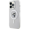 Karl Lagerfeld Karl&amp;Choupette Glitter MagSafe case for iPhone 15 Pro Max - transparent