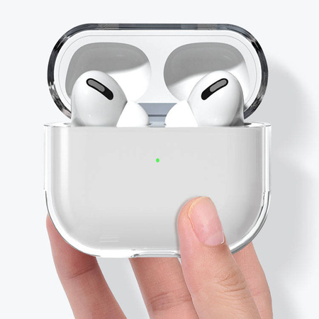 Etui do AirPods 3 sztywny mocny pokrowiec na słuchawki przezroczysty (case A)