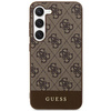 Oryginalne Etui GUESS Hardcase GUHCS24MG4GLBR do SAMSUNG S24 Plus (4G Bottom Stripe / brązowy)