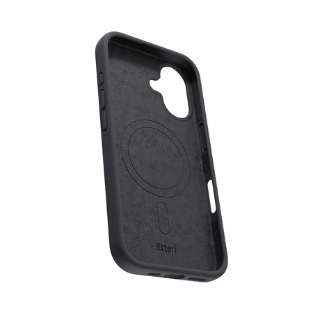 Nakładka Etteri Silicone Mag case do iPhone 17 Pro Max czarna