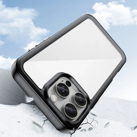 Outer Space Case with Gel Frame for iPhone 16 Pro - Black