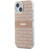 DKNY DKHMP15SHRHSEP iPhone 15 / 14 / 13 6.1" różowy/pink hardcase IML Mono & Stripe MagSafe