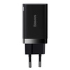 Baseus Super Si Pro szybka ładowarka USB / USB Typ C 30W Power Delivery Quick Charge czarny (CCSUPP-E01)