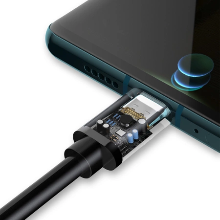 Dudao cable USB cable - USB Type C Super Fast Charge 1 m black (L5G-Black)