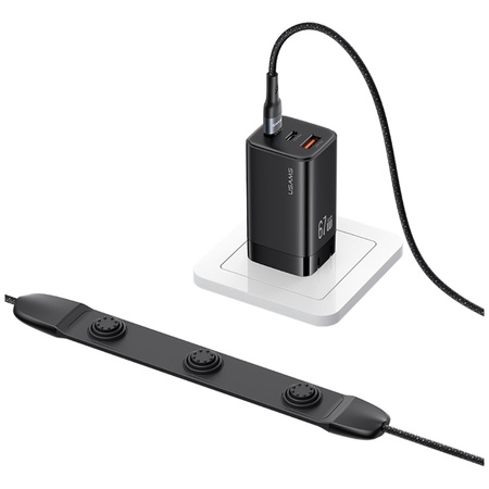 Kabel USAMS SJ759 U89 100W Fast Charging z masażerem czarny