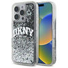 Schutzhülle IPHONE 16 PRO DKNY Hardcase Liquid Glitter Arch Logo (DKHCP16LLBNAEK) schwarz