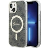 Guess IML 4G MagSafe Hülle für iPhone 15 - Braun