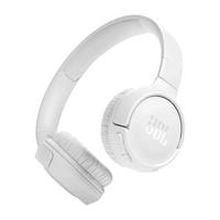 JBL Tune 520BT wireless on-ear Bluetooth 5.3 headphones - white