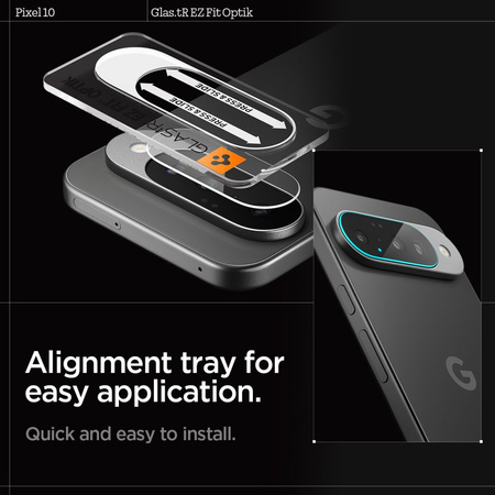 OSŁONA APARATU SPIGEN OPTIK GLAS.TR CAMERA PROTECTOR 2-PACK GOOGLE PIXEL 10 CRYSTAL CLEAR