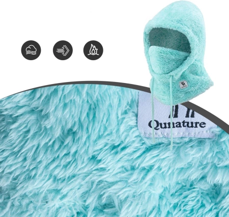Qunature Arctic Velvet Ski-Sturmhaube Größe L – Minze