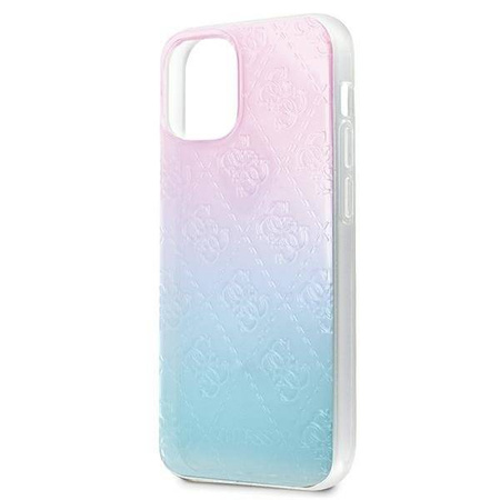 Guess GUHCP12S3D4GGBP iPhone 12 mini 5,4" niebiesko-różowy/blue&pink hardcase 4G 3D Pattern Collection