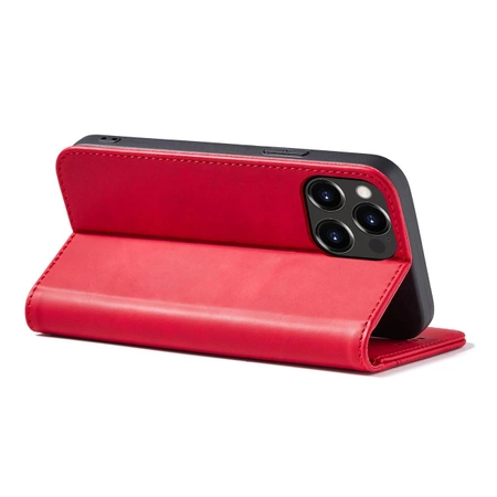 Magnet Fancy Case Hülle für iPhone 14 Pro Flip Cover Wallet Ständer rot