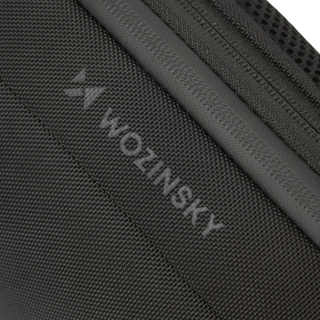 Plecak miejski Wozinsky Premium na jedno ramię, antykradzieżowy z organizerem i USB - czarny