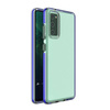 Spring Case pokrowiec żelowe etui z kolorową ramką do Samsung Galaxy A72 4G ciemnoniebieski