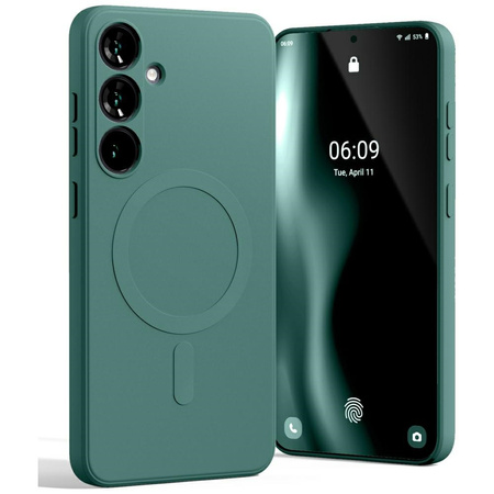 Mercury MagSafe Semi-Silicone Sam S25+ S936 zielony /green