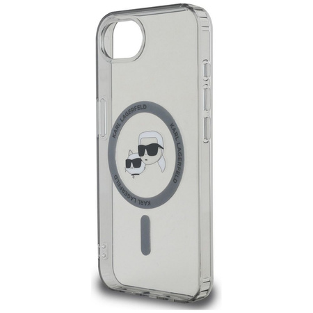 KARL LAGERFELD futerał do IPHONE 16e (SE 4 2025) kompatybilny z MagSafe KLHMPSE4HLSKCK (IML Metal KC Heads) czarny