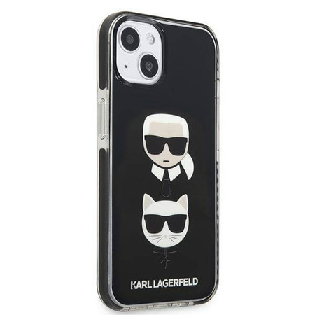 Karl Lagerfeld KLHCP13STPE2TK iPhone 13 mini 5,4 &quot;hardcase black / black Karl &amp; Choupette Head
