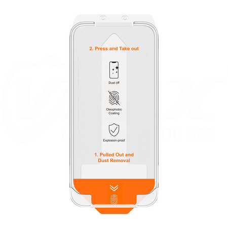 Vmax szkło hartowane easy install  2,5D Normal Glass do iPhone 15 6,1&quot;