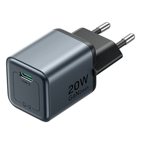 Ładowarka GaN Vention USB-C 20W  + Kabel USB-C-L 1m (Szara)