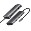 UGREEN 8in1 Adapter USB-C to HDMI 4K, 3x USB 3.0, Type-C, RJ45, SD, Micro SD (gray)