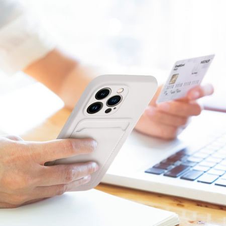 Futerał CARD CASE do IPHONE 7 / 8 / SE 2020 / SE 2022 biały