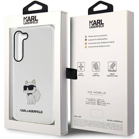Karl Lagerfeld KLHCS23MHNCHTCT S23+ S916 transparenter Hartschalenkoffer Ikonik Choupette