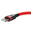 Baseus Cafule Cable - Kabel połączeniowy USB do Lightning, 2.4 A, 0.5 m (czerwony)
