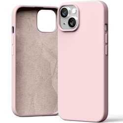 MERCURY SILICONE CASE IPHONE 15 (6.1), PINK SAND / PUDROWY RÓŻ