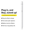 Baseus Smooth Writing 2 Stylus mit aktiver Spitze für iPad + USB-A – Lightning Kabel und austauschbare Spitze – Weiß