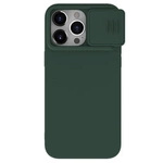 Nillkin CamShield Silky Silikonhülle für iPhone 15 Pro Max mit Kameraschutz – Grün