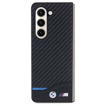 BMW Leder-Carbon-Hülle für Samsung Galaxy Z Fold 5 – Schwarz