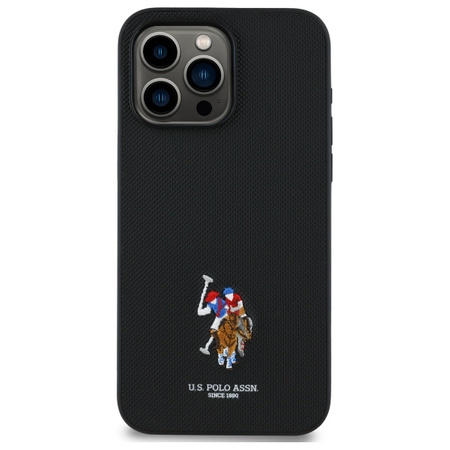 US Polo USHCP15XPEMK iPhone 15 Pro Max    6,7" czarny/black Embroidered DH Color