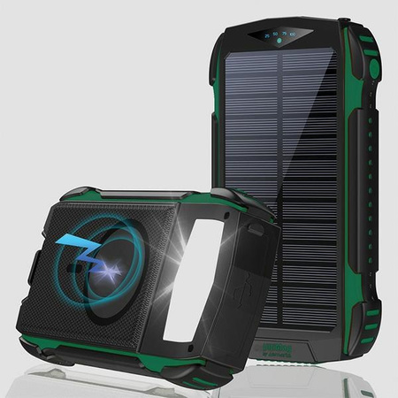 4smarts Powerbank Solarny TitanPack Rugged UltiMag 20000mAh zielony/green 540244