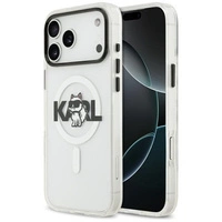 Karl Lagerfeld IML Choupette Sketch Logo MagSafe Case für iPhone 17 Pro Max – Transparent