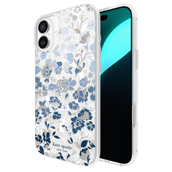 Kate Spade New York Protective Gems MagSafe - Etui iPhone 16 Plus (Flowerbed Blue)
