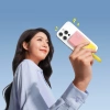 Powerbank Baseus Popsicle 5200mAh 20W z wbudowanym kablem Lightning (+ biały kabel Baseus Simple USB-C - USB-C 60W/20V/3A/30cm) - zółto-różowy