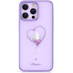 Kingxbar Wish Series Hülle für iPhone 14 Pro, verziert mit lila Kristallen