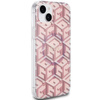 Oryginalne Etui GUESS Hardcase GUHMP15SHGCUSTGP do iPhone 15 (Kompatybilny z Magsafe / IML GCUBE / różowy)