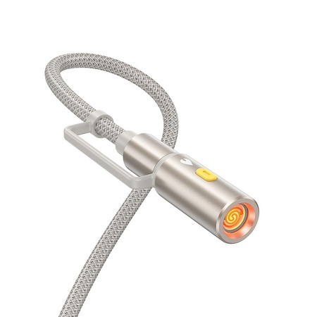 HOCO kabel All-in-one USB A / Typ C do Typ C / Zapalniczka samochodowa 3A 60W U138 1,2 m szary