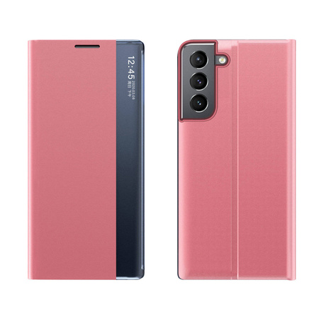 Neues Sleep Case Cover mit Standfunktion für Samsung Galaxy S22+ (S22 Plus) pink