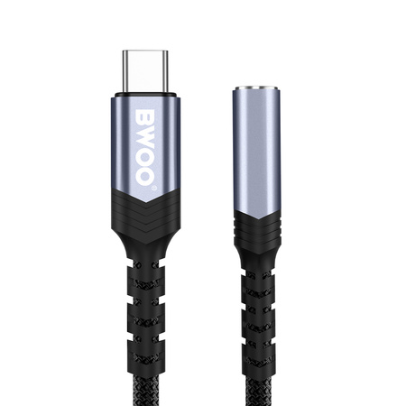 BWOO adapter BZ47 aux 3,5 mm do USB-C czarny